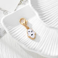 Gold Tone Pressed Flower Hamsa Lobster-Clasp Charms in Nine Options view 9