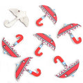 Colorful Umbrella Enamel Metal Jewelry Charms, 16 Designs view 11