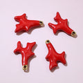 Glossy Enamel Coral Branch Charms in Four Color Options view 9