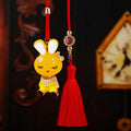 Jeweled Jelly Rabbit Car Hangers in Pink Red Yellow Green and Purple view 6