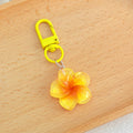 Gradient Resin Flower Keychain With Color Matched Lobster Clasp view 8