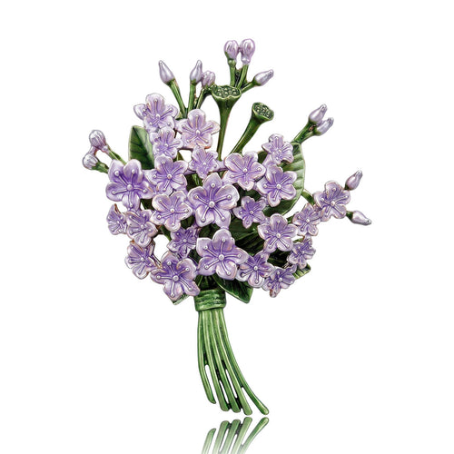 Purple Floral Bouquet front view on white background