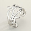 Gold and Silver Tone Snake and Starfish Open Cuff Bracelets view 3
