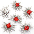 Square Crystal Sunburst Charm Collection for Jewelry Making view 10