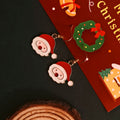 Enamel Christmas Dangle Earrings Nine Holiday Charm Styles view 8