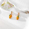 Enamel Fruit Stud Earrings Gold Posts Strawberry 14 Styles view 10