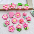 Red Sunflower Glossy Charms with 18 Listed Options view 3