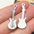 Music Antique Silver Guitar Metal Charms with 18 Listed Options view 8