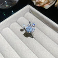 Butterfly Pearl Crystal Open Rings Gold Silver Tones view 6