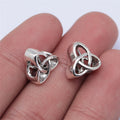 11x11x7mm 1.57g Antique Silver Zinc Alloy Celtic Symbol Large Hole Celtic Knot Beads for DIY Bracelet Jewelry Making