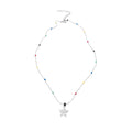 Colorful Bead Star and Pearl Pendant Necklaces Two Styles view 5