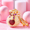 Purple Pearl-Heart-Pouch