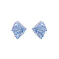 Blue Glitter Resin Geometric Stud Earrings Fashion Earrings view 5