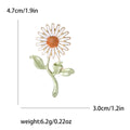Sunflower Brooch In Yellow And White Petal Designs view 7