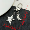 Cross Moon Star and Celestial Metal Keychain Collection view 10