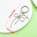 Butterfly Charm Keychains Featuring Silver Bow Across 8 Pictured Variations view 12