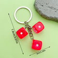 Dice Charm Keychains Featuring White Dice Across 10 Pictured Variations view 4