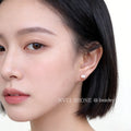 Baroque Freshwater Pearl Stud Earrings Irregular Pink Tones view 2