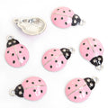 Enamel-Look Silver Gold Ladybug Alloy Charms in 10 Styles view 12