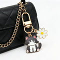 Daisy Cat Enamel Clasp Keychains in 8 Pictured Coat Colors view 4