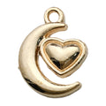 KC Gold Zinc Alloy Hollow Star Moon Sun Charm Pendant for DIY Bracelet Keychain Making