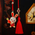 Mixed Carrot Rabbit and Bent Ear Rabbit Car Hangers in Six Pictured Colors view 1