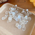 Shell Disc Cascade Stud Earrings in Three Colors Decorative Jewelry Accessory view 7