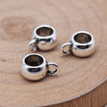 Looped Barrel Bails in Four Sizes and Two Metal Finishes view 3