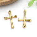 Gold-Tone Cross Metal Charms with 16 Listed Options view 9
