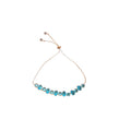 Gold Adjustable Oval Crystal Slider Chain Bracelets view 5