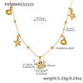 Sea Life Multicharm Necklace Collection in Two Metal Tones view 7