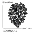 Oversized Crystal Cluster Brooch In Eight Rich Colorways view 6