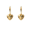 Gold Heart Huggies