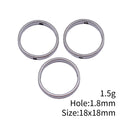 Round Ring Small Hole Bead Connector Jewelry Making Component view 3
