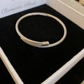 Twisted Cable Open Cuff Bracelet In Silver Tone Or Gold Tone view 6