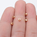 Faceted Micro Spacer Beads in Seven Metallic Finishes view 4