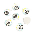 Enamel-Look Silver Gold Cat Paw Alloy Charms in 6 Styles view 6