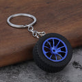 Car Wheel Tire Keychain With Five Multispoke Rim Colors view 8