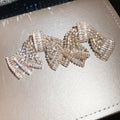 Crystal Bow Statement Earrings in Polished Statement Design view 12