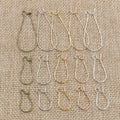 Large U-Shaped Kidney Ear Wire Hooks in Mixed Finishes view 4