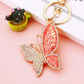 Mixed Patterned Tassel and Multicolor Jeweled Butterfly Keychains in Sixteen Styles view 9