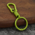 Coated Metal Carabiner and Spring Key Rings in Six Colors view 8