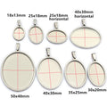Oval Stainless Steel Bezel Trays in Gold and Steel Tones view 7