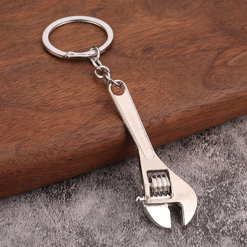 Mini Tool Keychain Zinc Alloy Wrench Screwdriver Hammer Key Ring