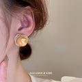 Gold Golden Pearl Pendant Earrings Ring Three Styles view 4