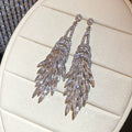 Crystal Chandelier Statement Earrings in Two Shapes view 7