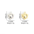 Faceted Heart Crystal Metal Jewelry Charms, 22 Colorways view 2