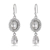 Silver Crystal Teardrop