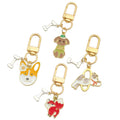 Jumping Dog and Bone Enamel Clasp Keychains in 16 Designs view 5