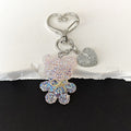Rhinestone Teddy Bear Heart-Clasp Charms in Six Bow Colors view 11